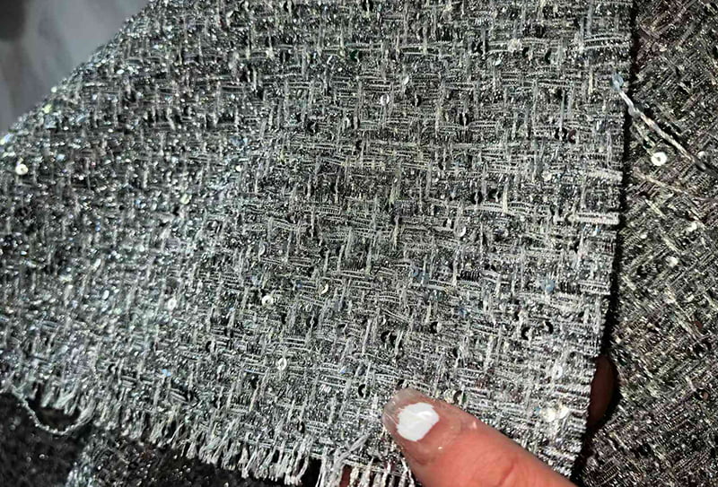 580 ملغ 148 سم قماش تويد / قماش مستوحى من شانيل 0534 ألوان متعددة اختيارية 580 ملغ 148 سم قماش تويد / قماش مستوحى من شانيل 0534 ألوان متعددة اختيارية