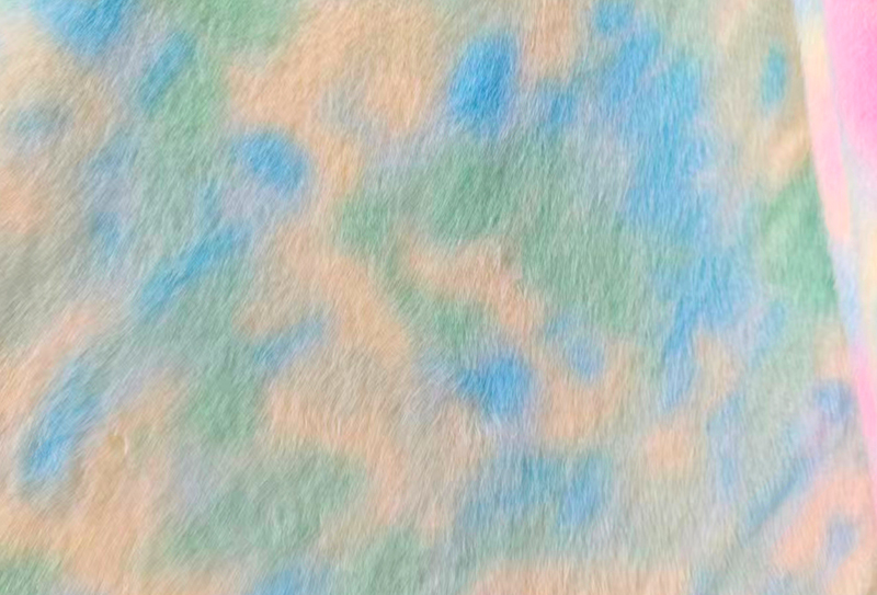 500GSM قماش المنك الأوروبي المطبوع بألوان قوس قزح 500GSM قماش المنك الأوروبي المطبوع بألوان قوس قزح